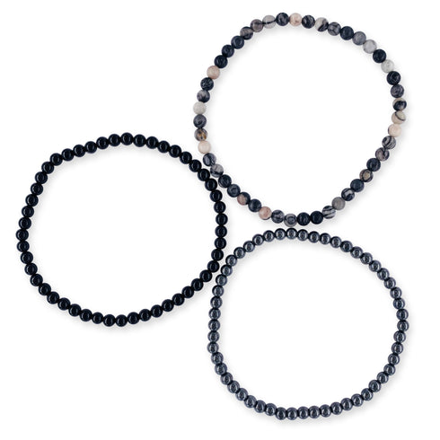 Removing Negativity Stackable Crystal Bracelet Set